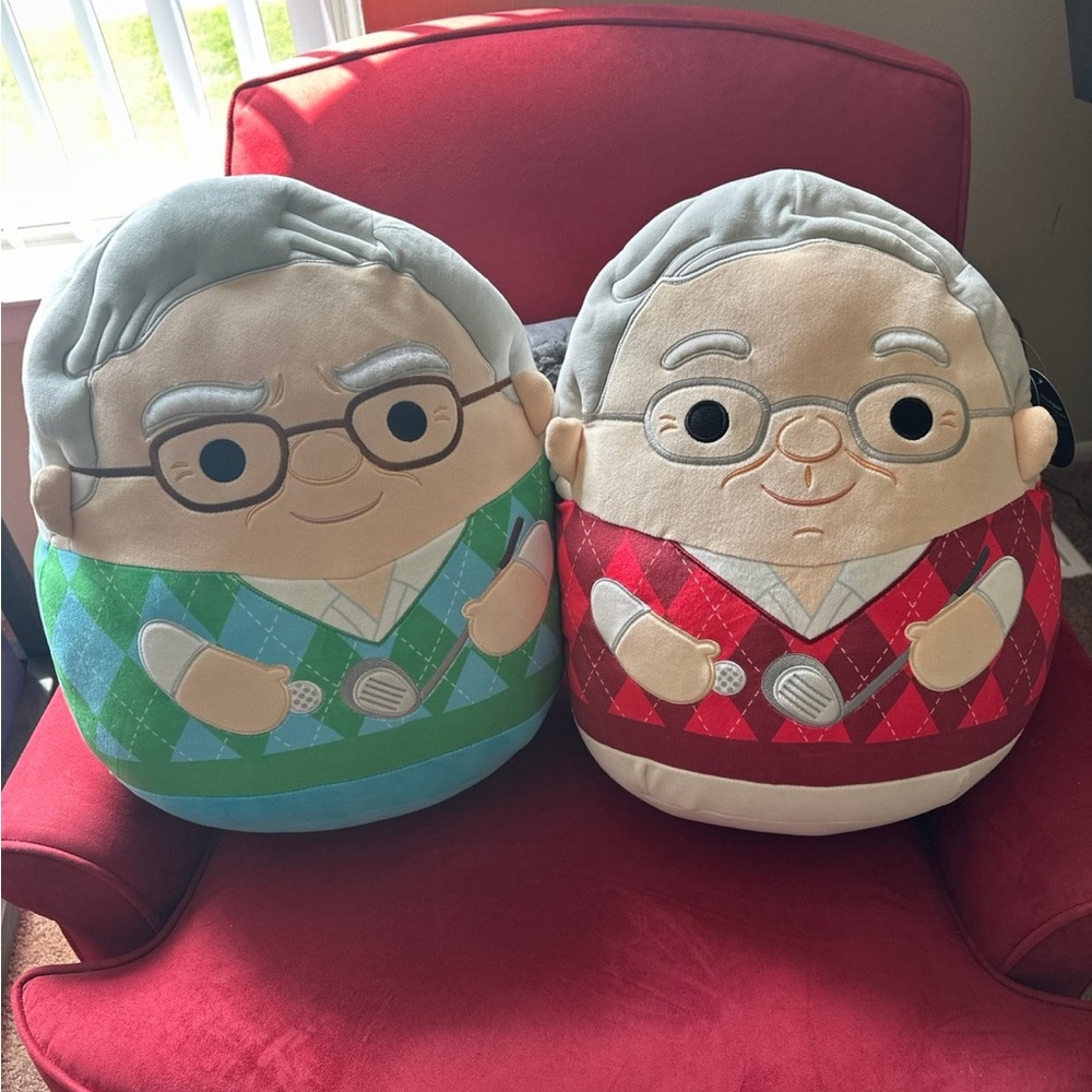 Warren Buffet and Charlie Munger Jumbo plush